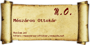 Mészáros Ottokár névjegykártya